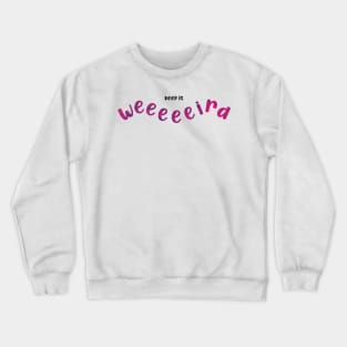 Keep it weird - pink and purple Crewneck Sweatshirt